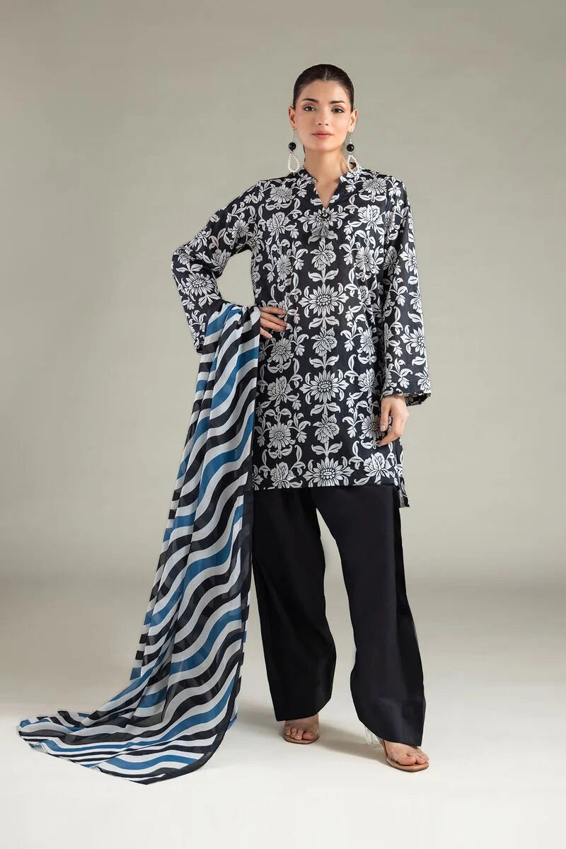 Floral Printed 3 Piece Lawn Suit