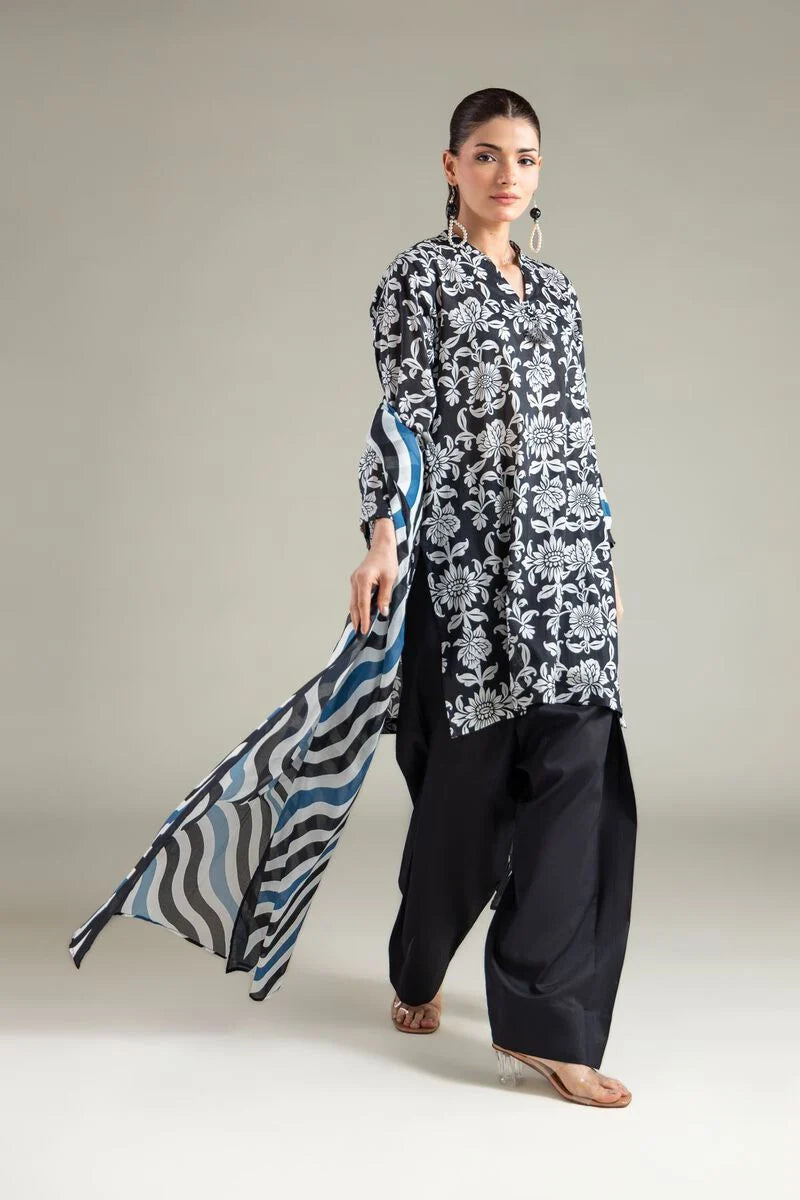 Floral Printed 3 Piece Lawn Suit