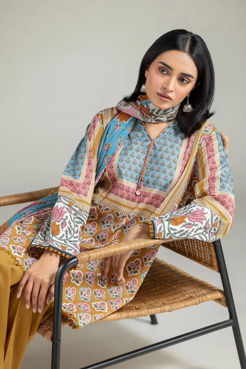 Floral Tailored 3 Piece Lawn Suit