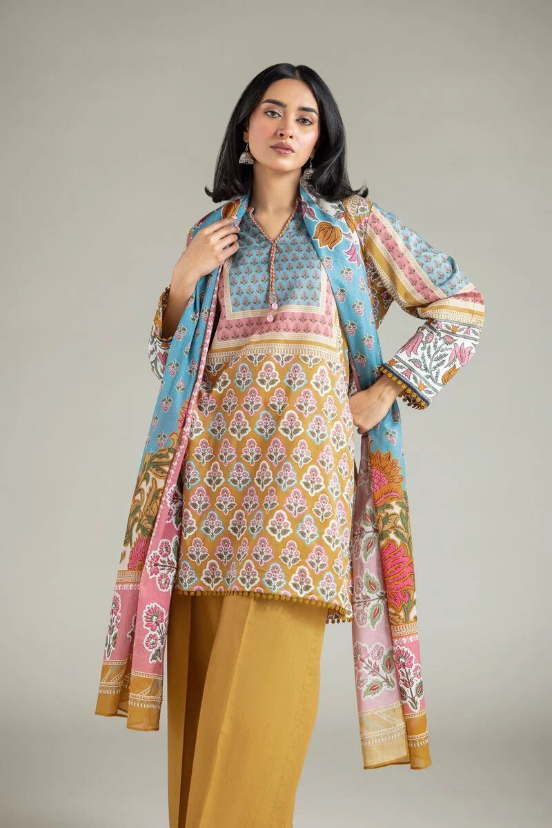 Floral Tailored 3 Piece Lawn Suit
