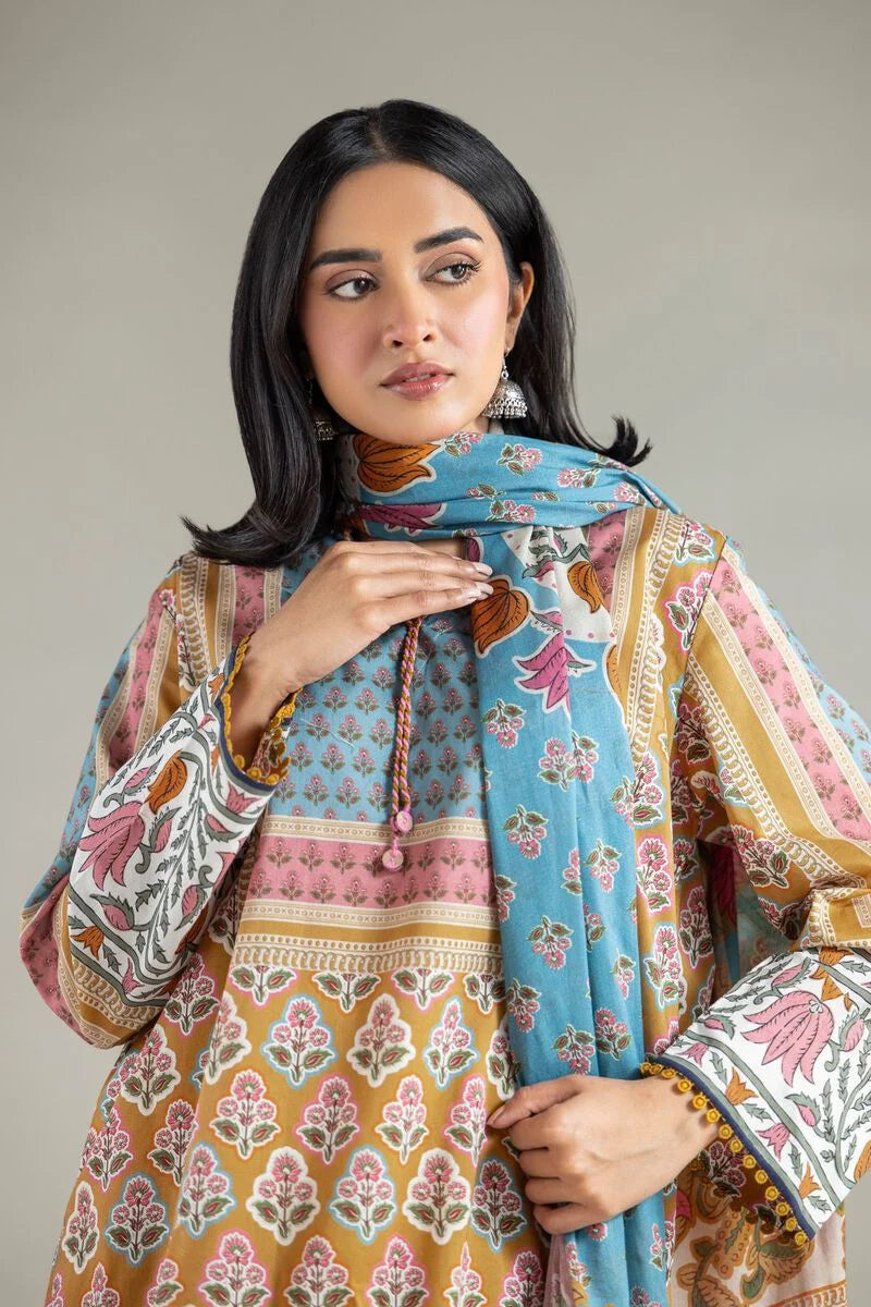Floral Tailored 3 Piece Lawn Suit