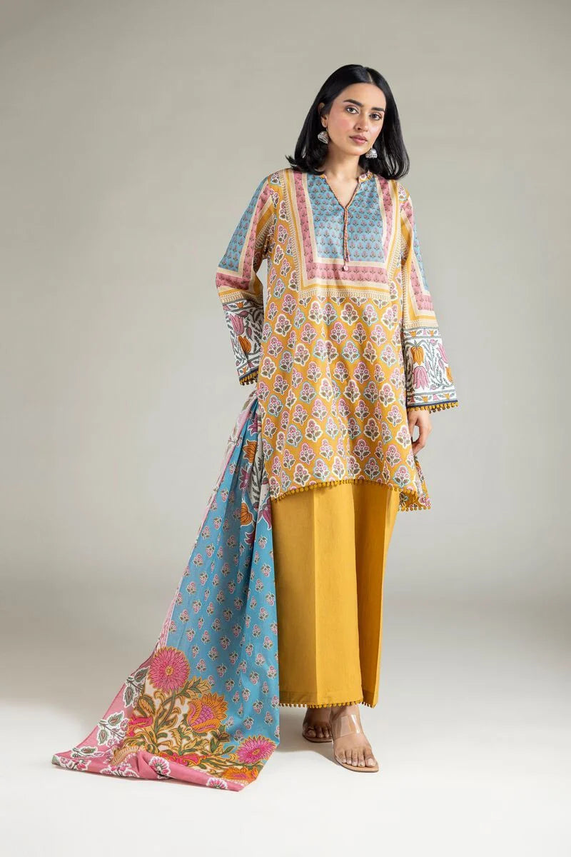 Floral Tailored 3 Piece Lawn Suit