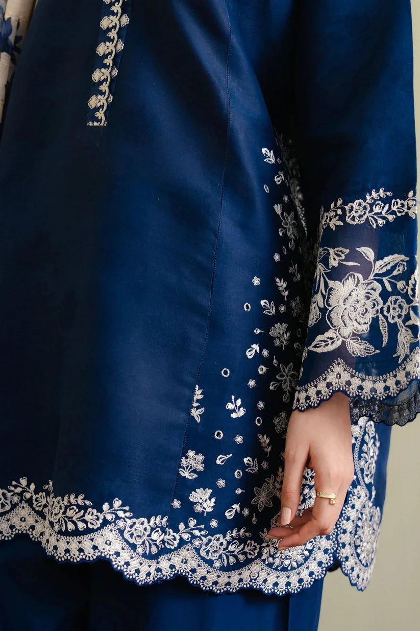 Premium Lawn Embroidered Unstitched 3 Piece Suit | ZERA by Z