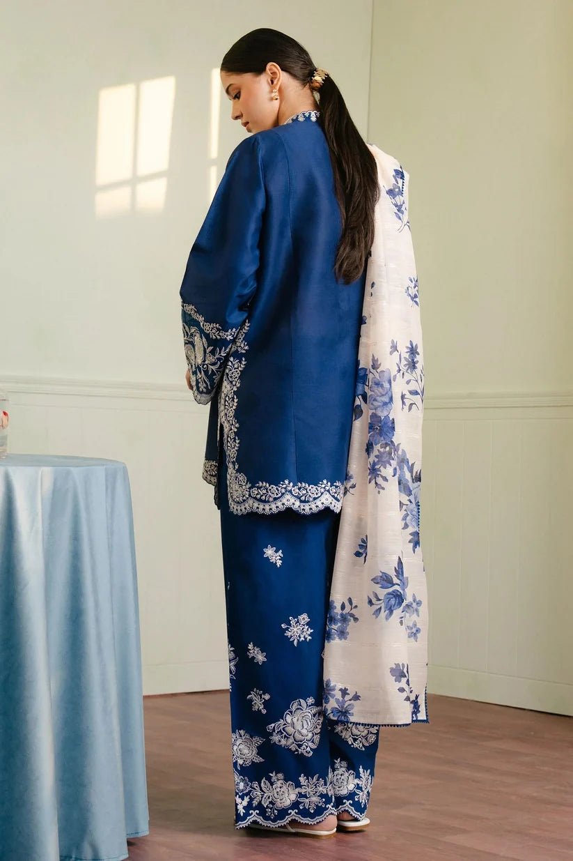 Premium Lawn Embroidered Unstitched 3 Piece Suit | ZERA by Z
