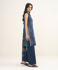 Printed Lawn 3 Piece Unstitched Suit – Blue | ZERA by Z